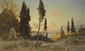 Vista sul Bosforo Costantinopoli Hermann David Salomon Corrodi paysage orientaliste